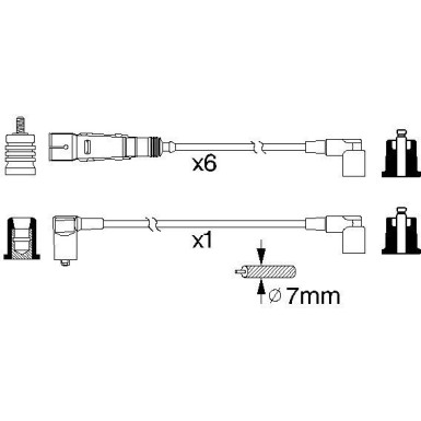 BOSCH | Zündleitungssatz | 0 986 356 335