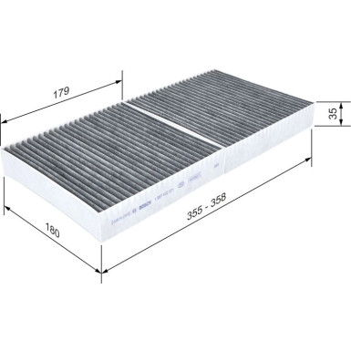 BOSCH 1 987 432 571 Innenraumfilter