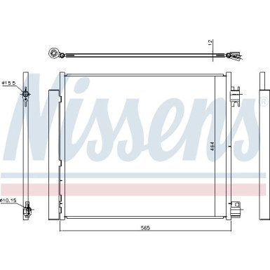 Nissens | Kondensator, Klimaanlage | 940546