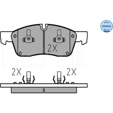 Meyle | Bremsbelagsatz, Scheibenbremse | 025 251 9021