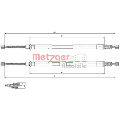 Metzger | Seilzug, Feststellbremse | 11.6796