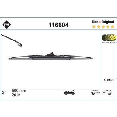 SWF | Wischblatt | Scheibenwischer | 116604