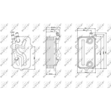 NRF | Ölkühler, Automatikgetriebe | 31268