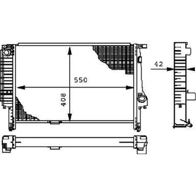 Mahle | Kühler, Motorkühlung | CR 277 000P