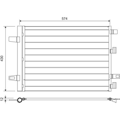 Valeo | Kondensator, Klimaanlage | 812883