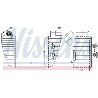 Nissens | Ladeluftkühler | 96682