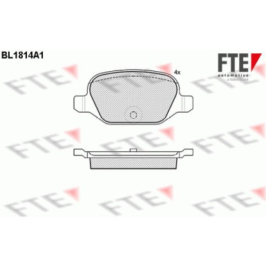 FTE | Bremsbelagsatz, Scheibenbremse | 9010391