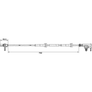 BOSCH | Sensor, Raddrehzahl | 0 265 007 638