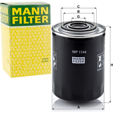 Mann-Filter | Ölfilter | WP 1144