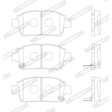 Ferodo | Bremsbelagsatz, Scheibenbremse | FDB1392