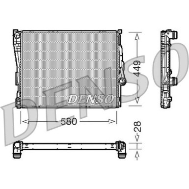 Denso | Kühler, Motorkühlung | DRM05069