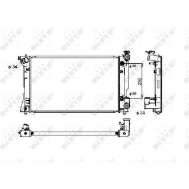 NRF | Kühler, Motorkühlung | 53395