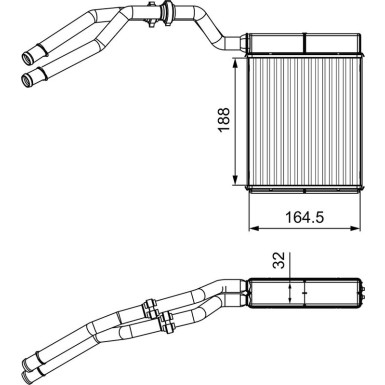 Valeo | Wärmetauscher, Innenraumheizung | 811515