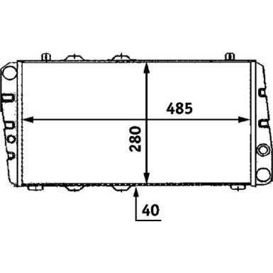 Mahle | Kühler, Motorkühlung | CR 453 000S