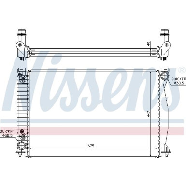 Nissens | Kühler, Motorkühlung | 60328