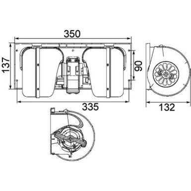 Mahle | Innenraumgebläse | AB 85 000P