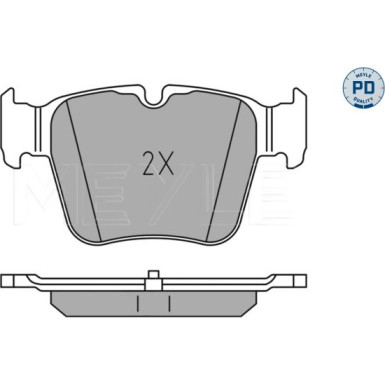 Meyle | Bremsbelagsatz, Scheibenbremse | 025 224 2316/PD