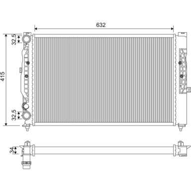 Valeo | Kühler, Motorkühlung | 731537