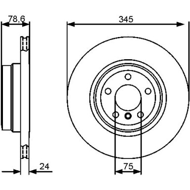 BOSCH | Bremsscheibe | 0 986 479 443