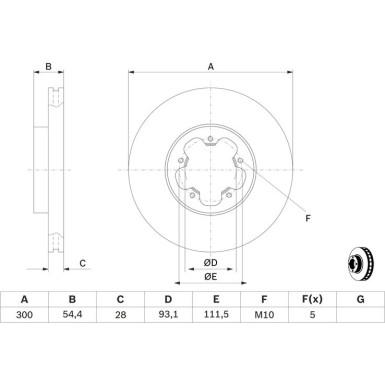 BOSCH | Bremsscheibe | 0 986 479 307