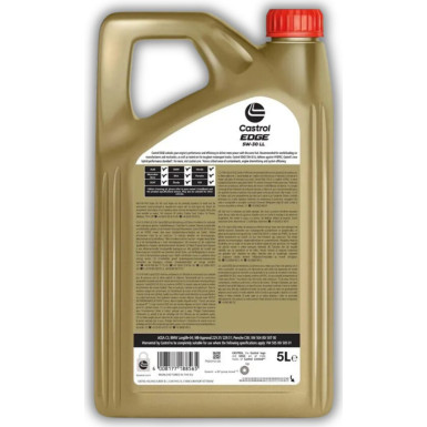 15F7E7 CASTROL EDGE LL 5W-30 Motoröl, 5l, Synthetiköl VW 504.00/507.00