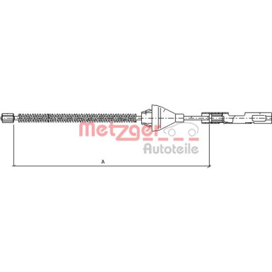 Metzger | Seilzug, Feststellbremse | 11.5454