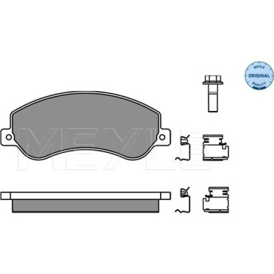 Meyle | Bremsbelagsatz, Scheibenbremse | 025 244 8419/W