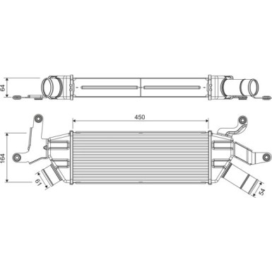 Valeo | Ladeluftkühler | 818370