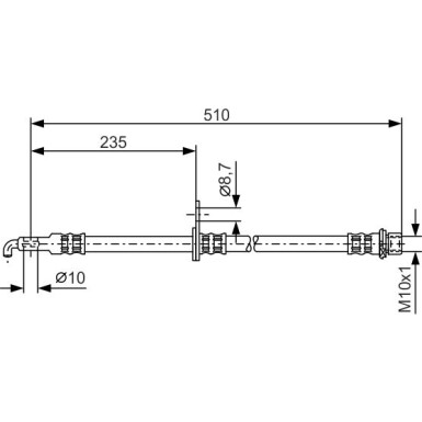 BOSCH | Bremsschlauch | 1 987 476 355