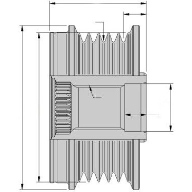 Hella | Generatorfreilauf | 9XU 358 038-041