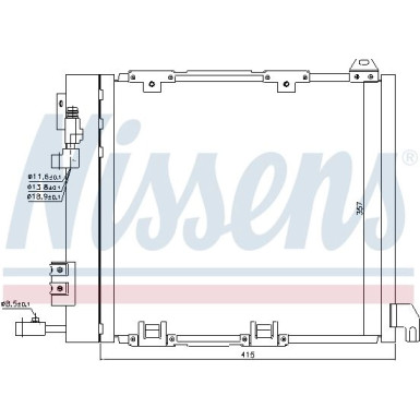 Nissens | Kondensator, Klimaanlage | 94385