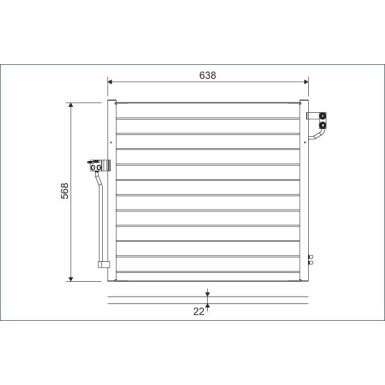 Valeo | Kondensator, Klimaanlage | 822623