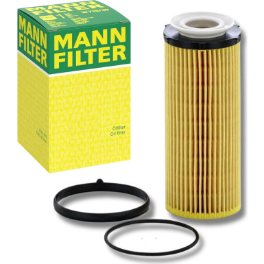 MANN-FILTER HU 720/3 x Ölfilter mit Dichtung, Filtereinsatz