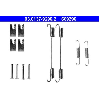 ATE | Zubehörsatz, Bremsbacken | 03.0137-9296.2