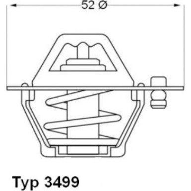 Wahler | Thermostat, Kühlmittel | 3499.88D