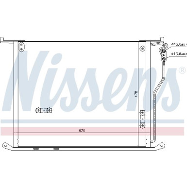 Nissens | Kondensator, Klimaanlage | 94980