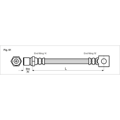 Metzger | Bremsschlauch | 4111757