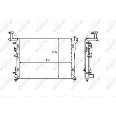 NRF | Kühler, Motorkühlung | 58462