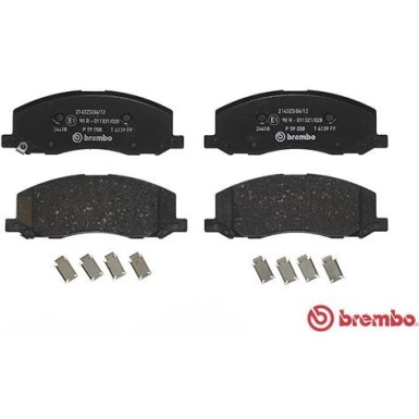 Brembo | Bremsbelagsatz, Scheibenbremse | P 59 058