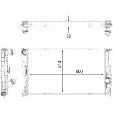 Mahle | Kühler, Motorkühlung | CR 1923 000P