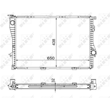NRF | Kühler, Motorkühlung | 53722