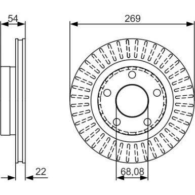 BOSCH | Bremsscheibe | 0 986 479 A42