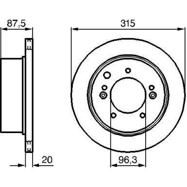 BOSCH | Bremsscheibe | 0 986 479 232