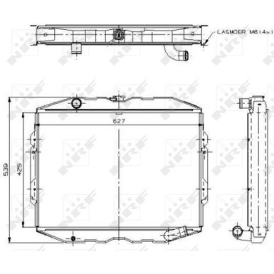 NRF | Kühler, Motorkühlung | 504115