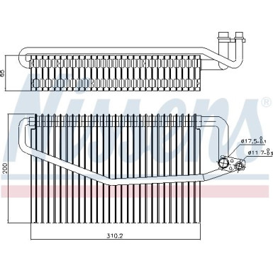 Nissens | Verdampfer, Klimaanlage | 92245