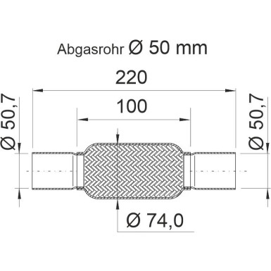 Ernst | Flexrohr, Abgasanlage | 460088