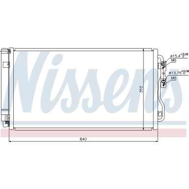 Nissens | Kondensator, Klimaanlage | 940236