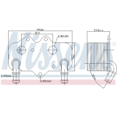 Nissens | Ölkühler, Motoröl | 90781