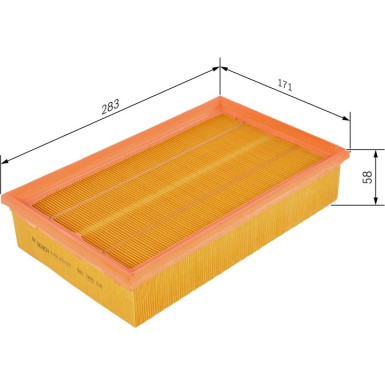 BOSCH 1 457 433 607 Luftfilter