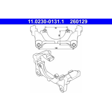 ATE | Halter, Bremssattel | 11.0230-0131.1